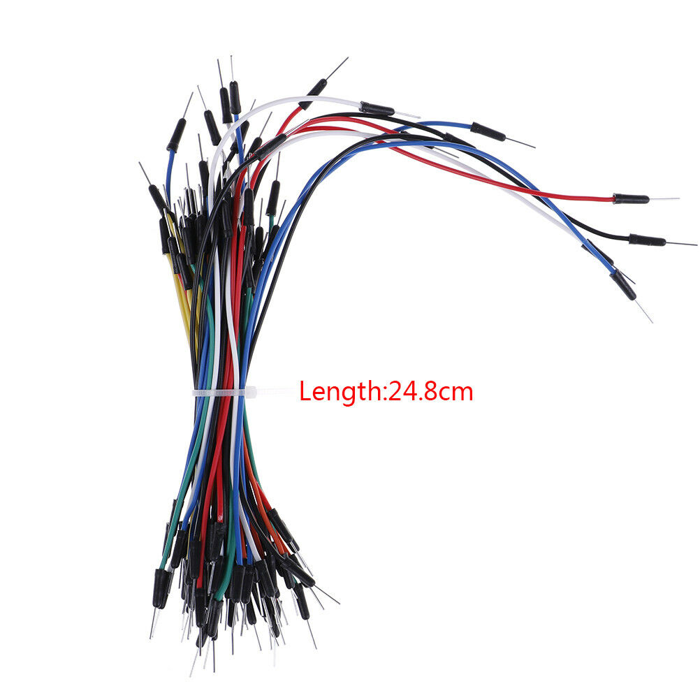 65x male to male solderless flexible breadboard jumper cable wires for ard.l8