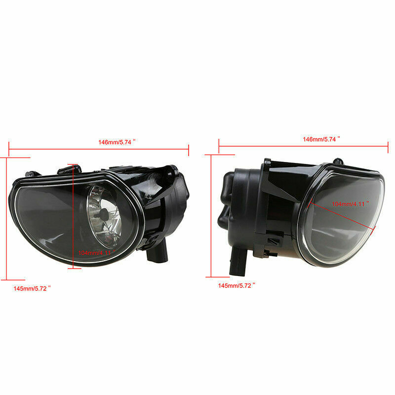 2x Front Bumper Fog Lamp Lights Assembly Fit Audi A3/S3/Sportback/Quattro 04-08#