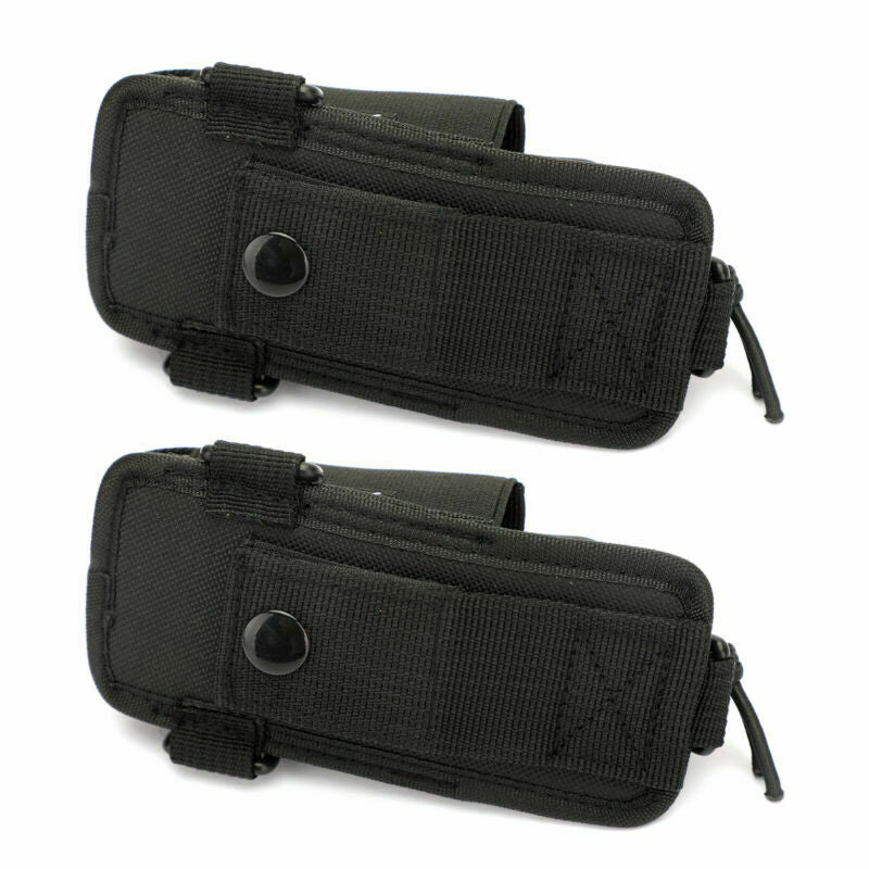 2X Universal Elastic Multi-Function Radio Nylon Case Walkie Talkie Bag AT2