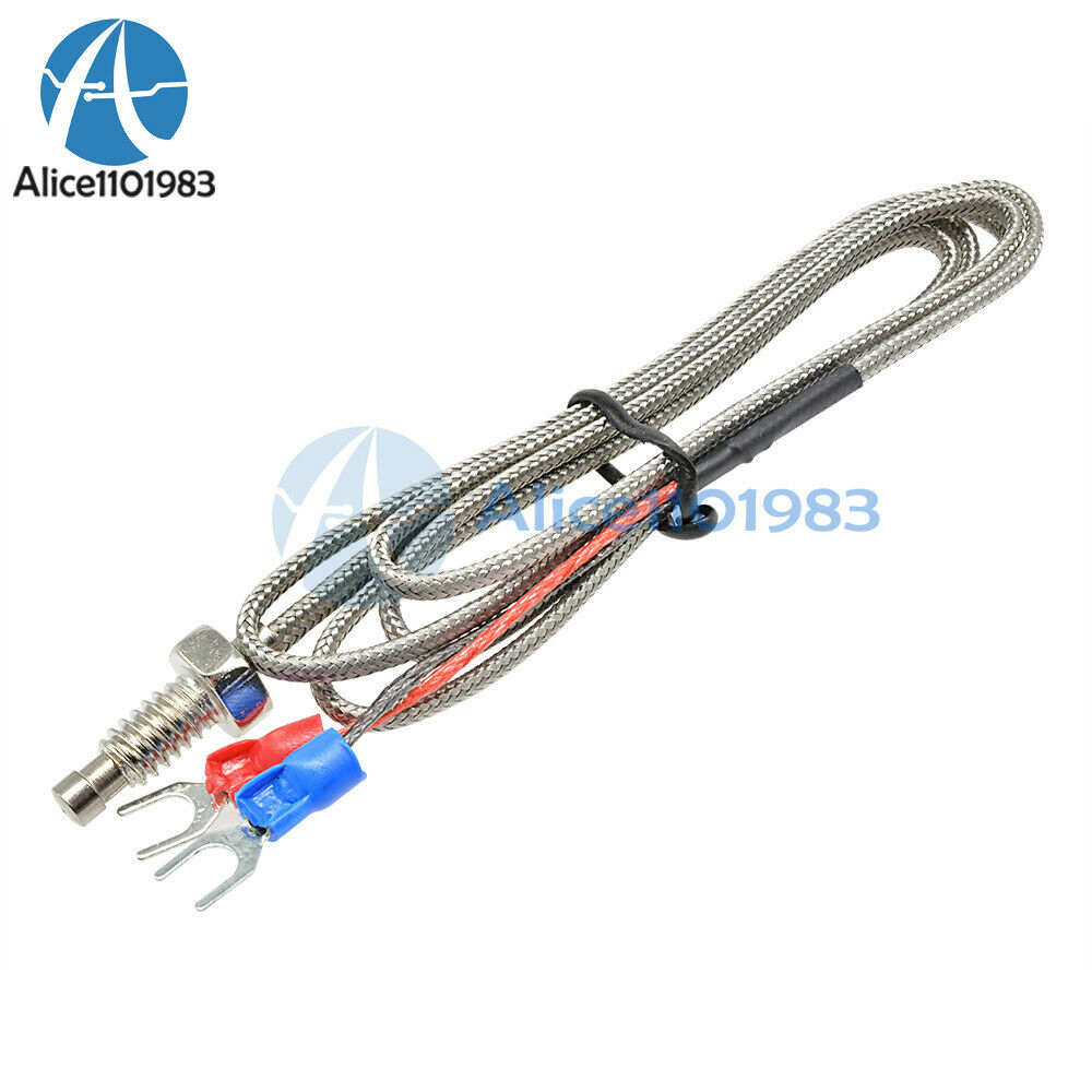 5PCS 1M 3.3ft K Type Thermocouple Temperature Controller 0-800C Sensor Probe