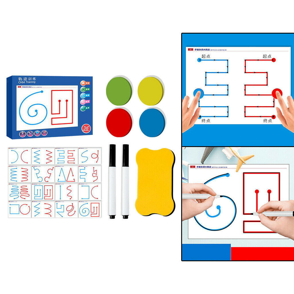 Left Right Brain Training Kit  Training Drawing Cards for Prescool Kids