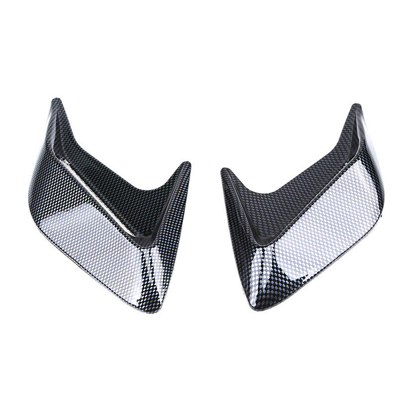 Pair Universal Car Air Flow Hood Fender Side Vent Decoration Carbon Fiber Style