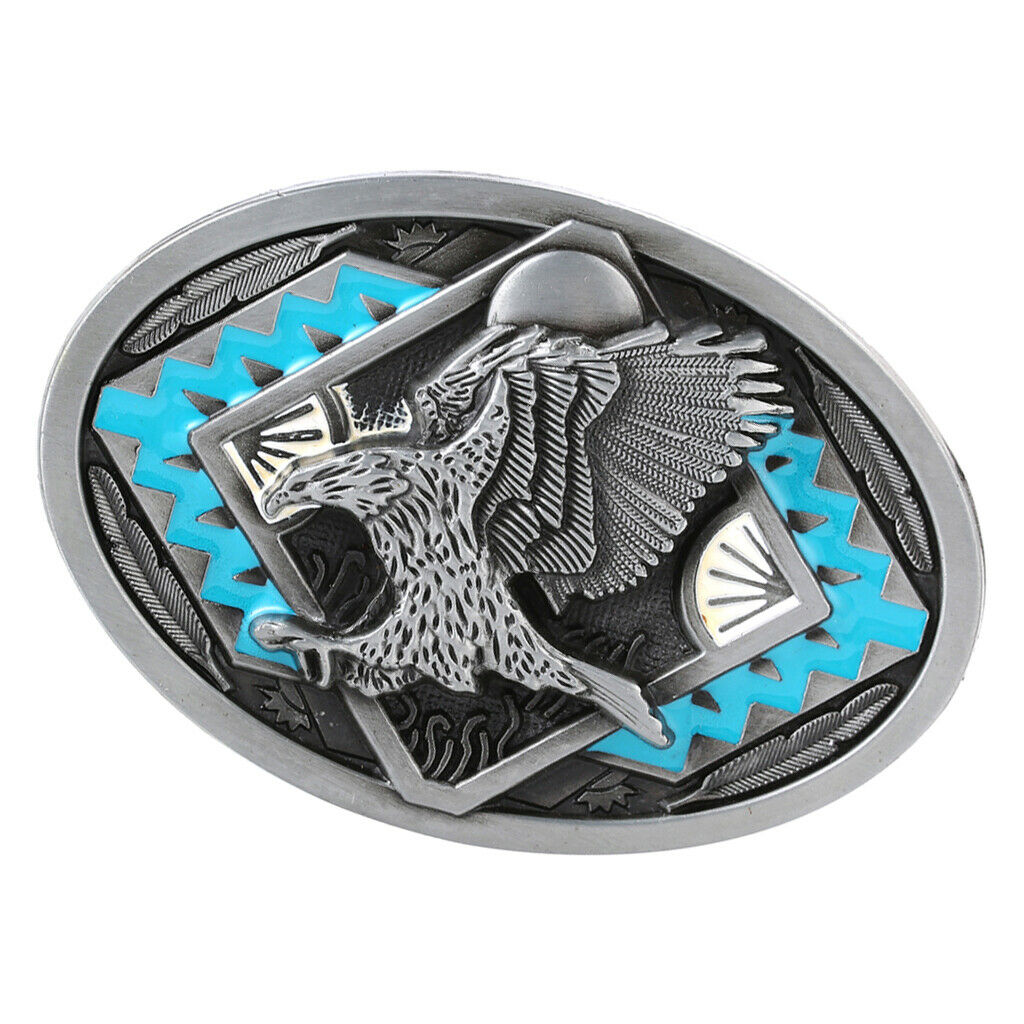 Animal Engraved Belt Buckle Western Cowboy Motorcyclist Jeans Strap Buckles