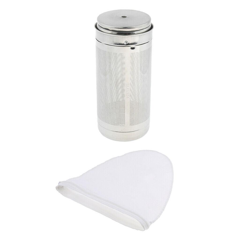 Stainless Steel Tea Coffee Pot Household Tea Making Equipment+Tea Filter Cloth