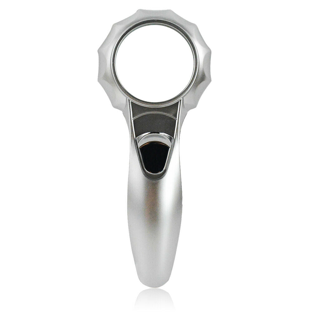 Old man magnifying Top loupe diamond  large  reading  LED light  lens
