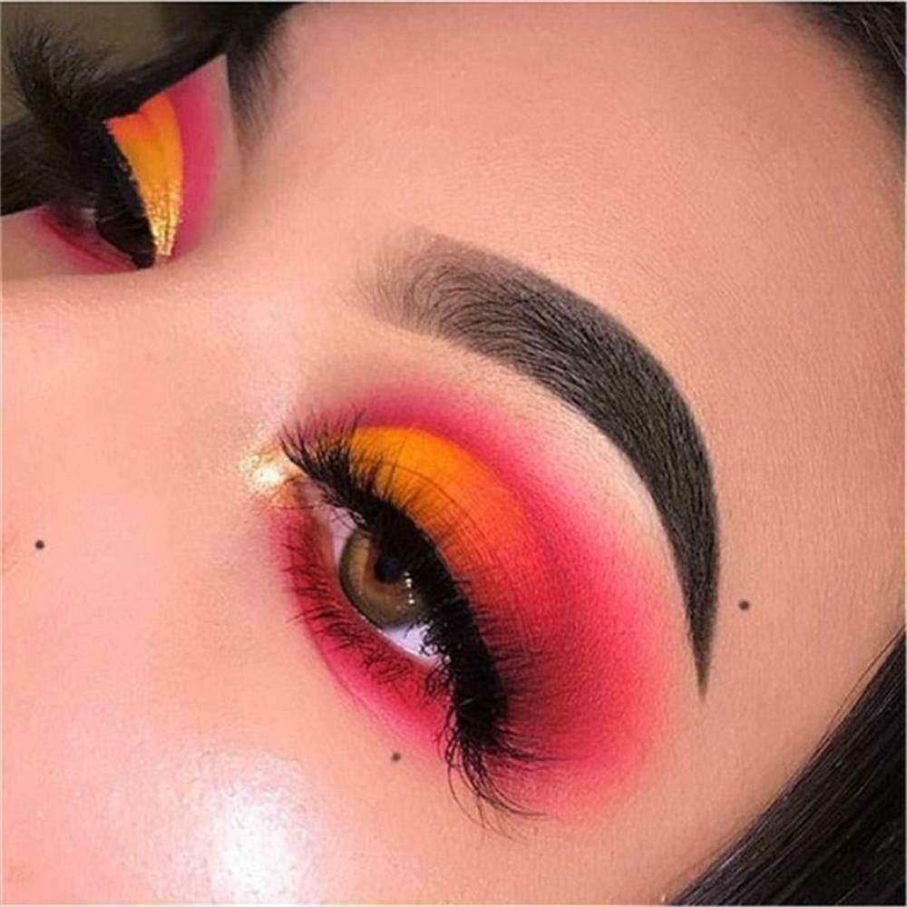6 Colors Shimmer Eyeshadow Makeup Pigment Matte Neon Powder Nail Glitter Powder.