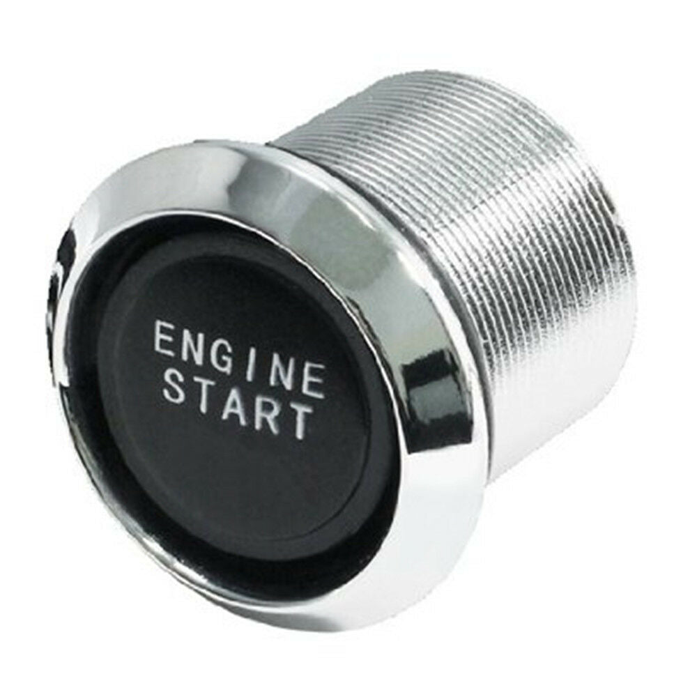 Car SUV Keyless Engine Ignition Power Switch Blue LED Light Starter Push Button