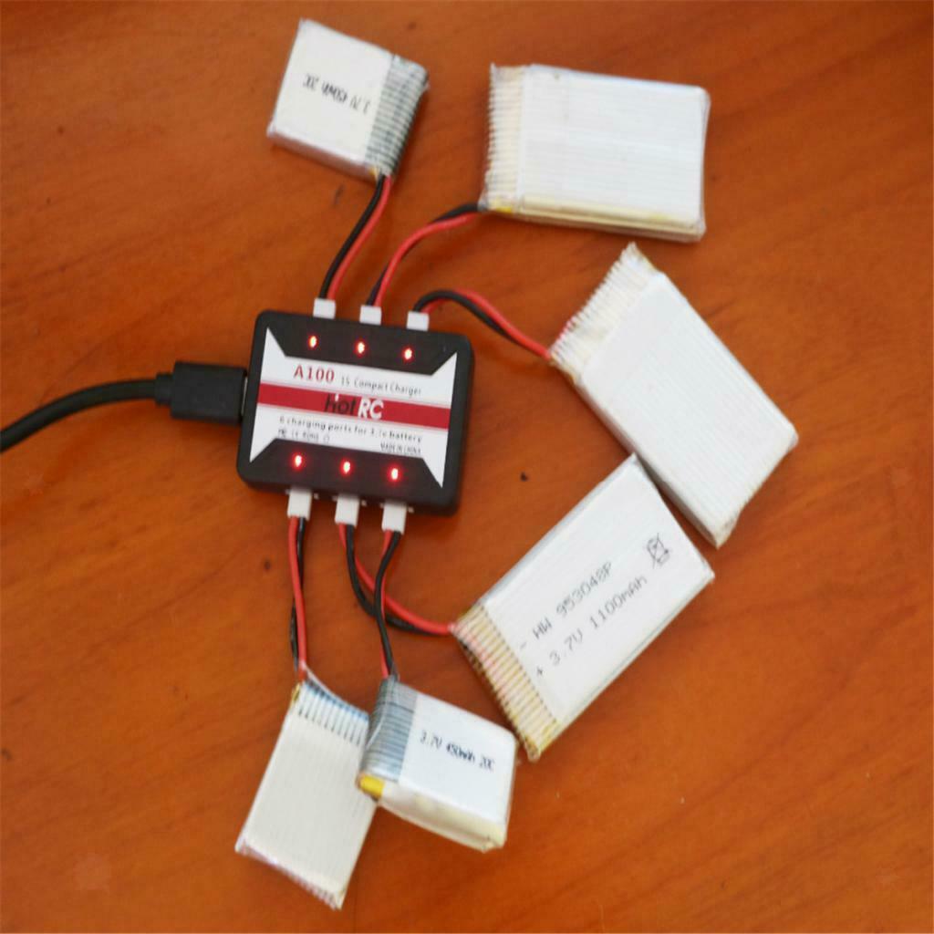 6in1 3.7V 1S Lipo/Lithium Battery Charger for Syma X5C, UDI U818A, MJX X400