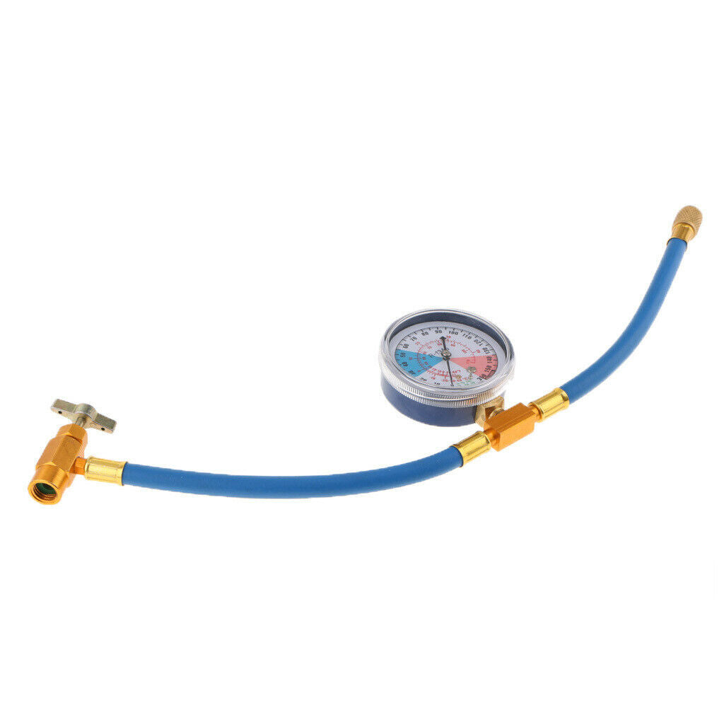 Car Plastic R134A to R12/R22 A/C Refrigerants Recharge Hose Pipe Gauge