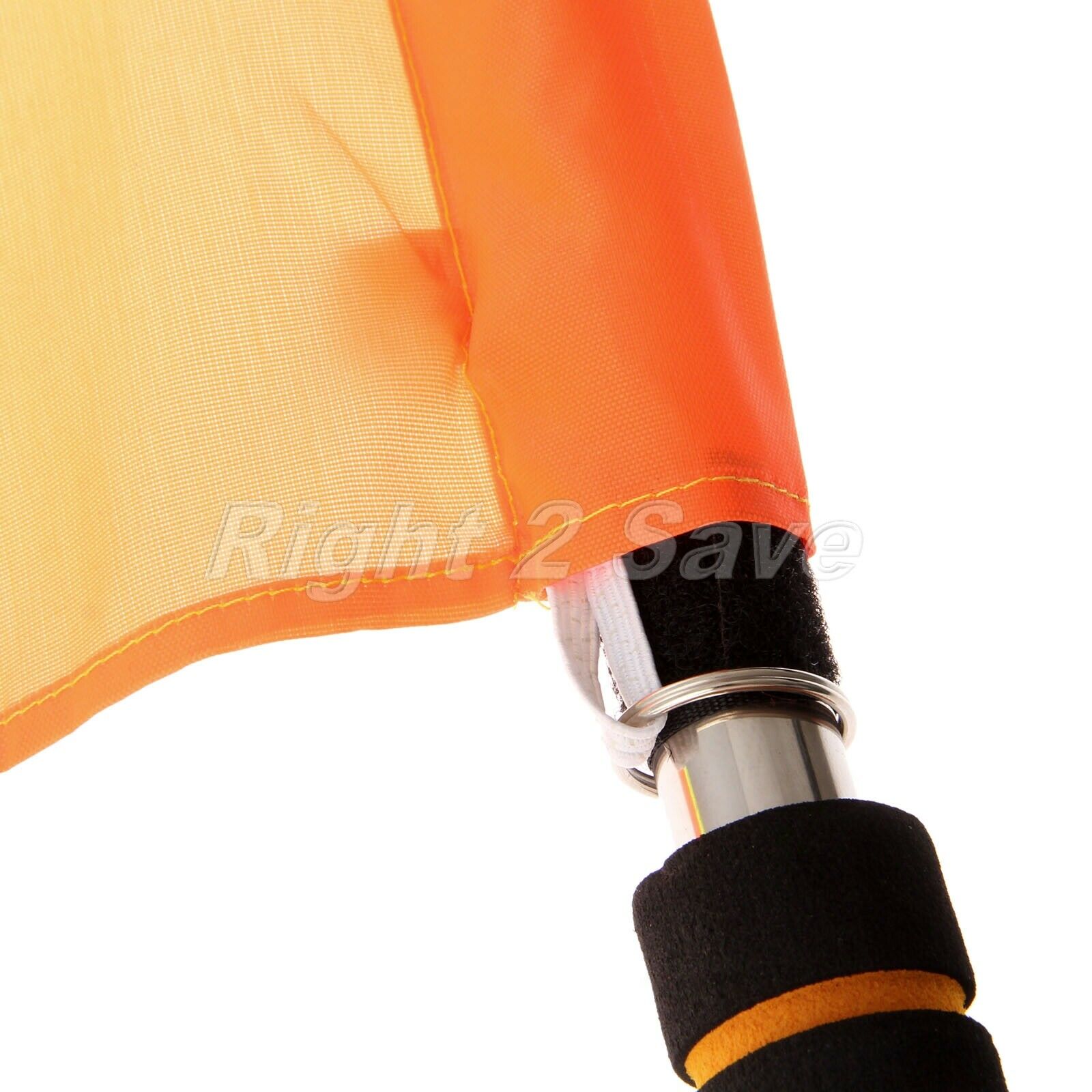 2 x Soccer Referee Flags Deluxe Premier Linesman Flags Football Rugby Hockey
