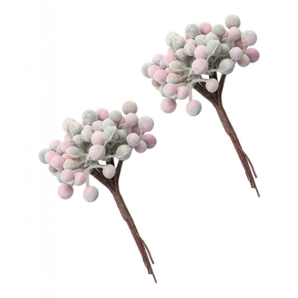 24 Artificial Berry Branches Pip Berry Stems for Crafts