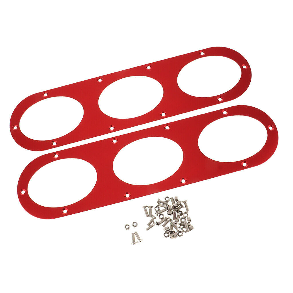 8x Auto Aluminium Rear Bumper Race Diversion Diffuser Panel for Universal