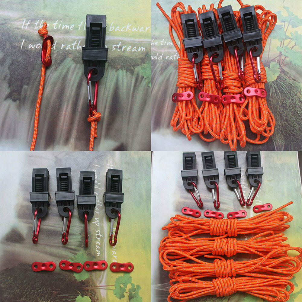 Outdoor Tent Cord Lightweight Camping Rope with Guylines Hiking Backpacking LIN