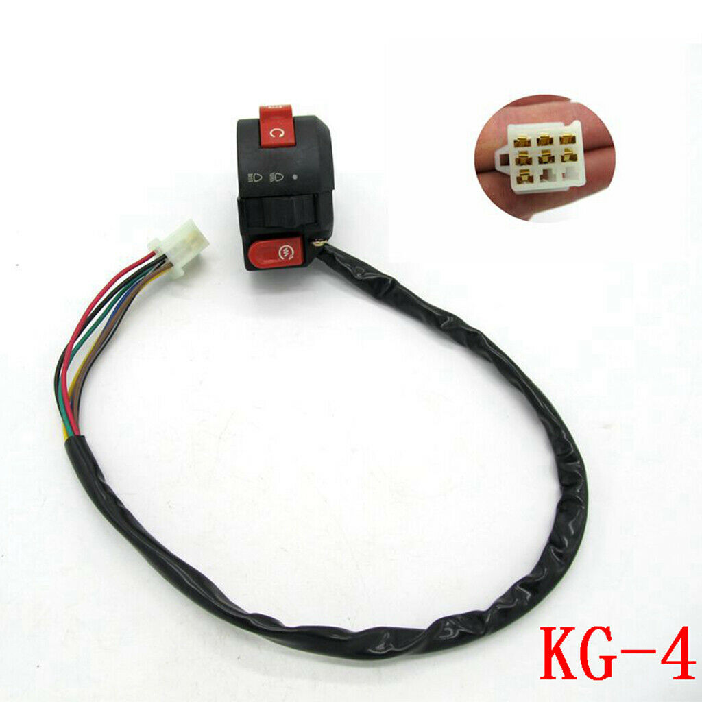 7 Wire Handlebar Kill Switch On Off Button 50 70 90 110 125cc Dirt Pit Bike