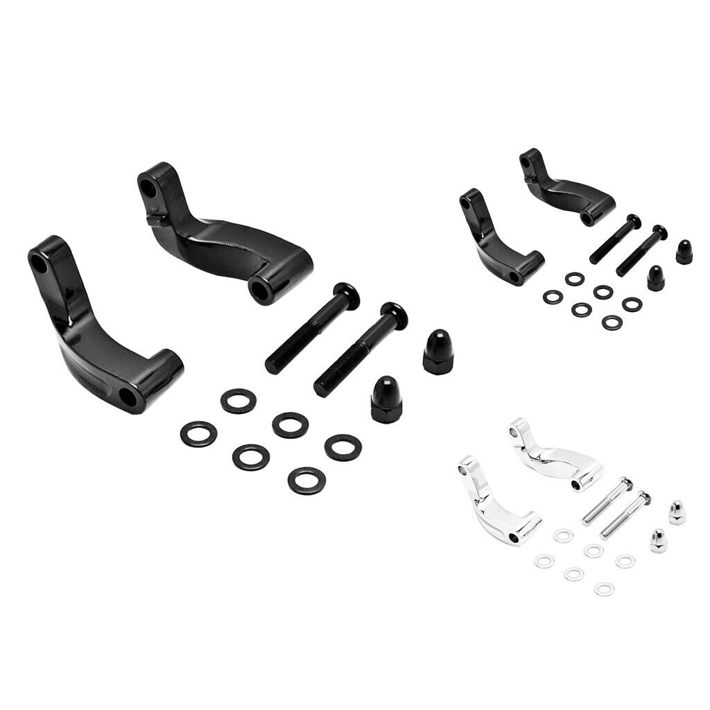 Mirror Extension Kit Relocation Black for  06-2017 Motorcycles