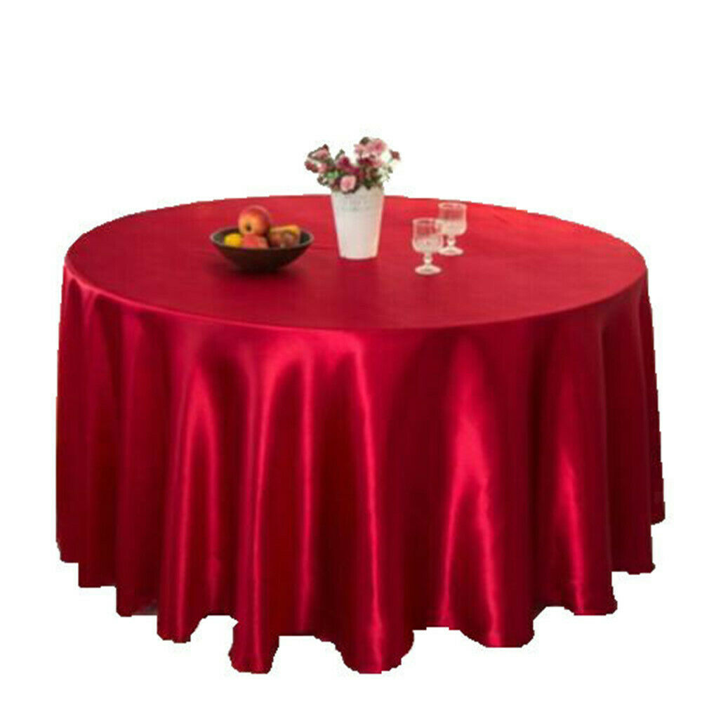 57'' Tablecloth Table Cover Square Satin Banquet Wedding Party Decor F