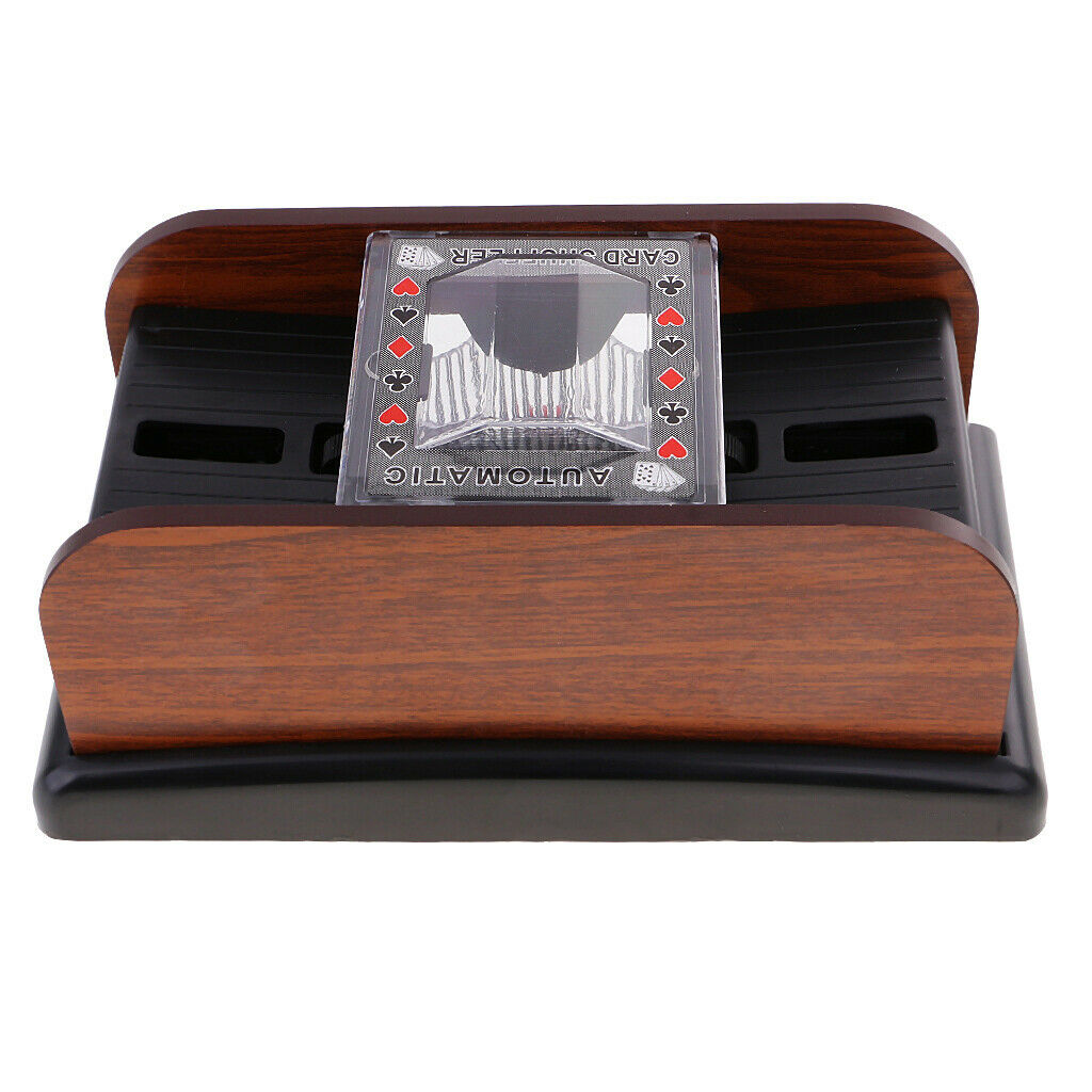 Casino Deluxe Automatic 2 Deck Card Shuffler, Great for Home Tournament