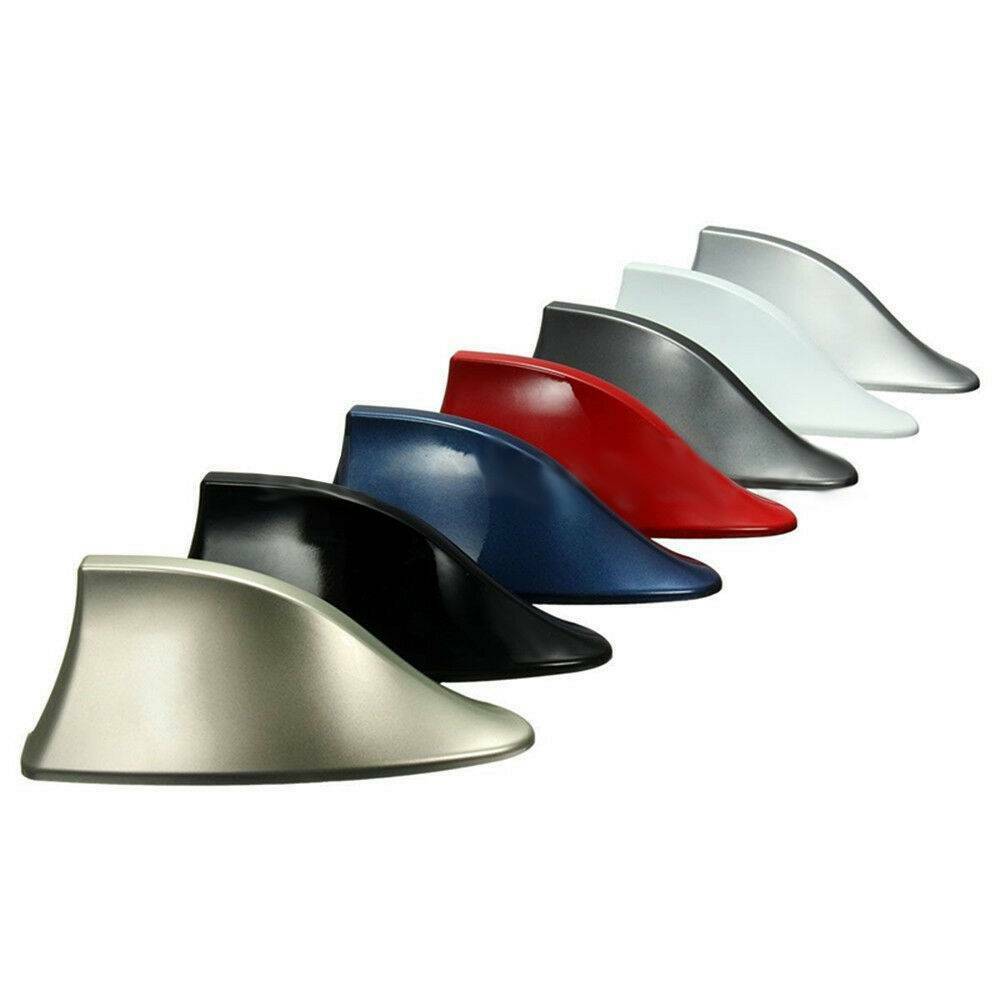 New Auto Car Shark Fin Universal Roof Antenna Radio FM AM Decorate Aerial Black