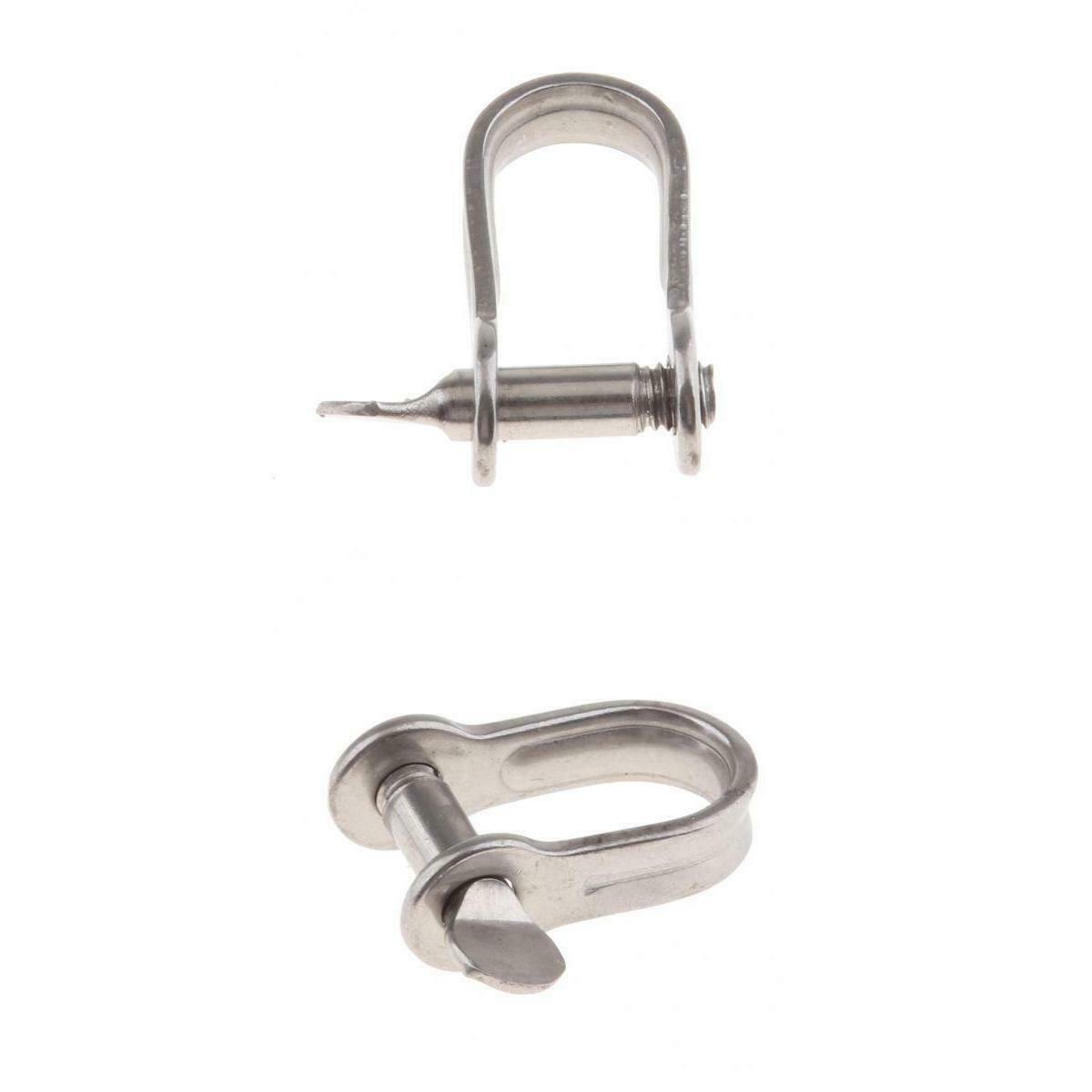 Stainless Steel Slotted Pin Dee Shackle for Marine/Sailing/Boat/Ship 4mm/5mm