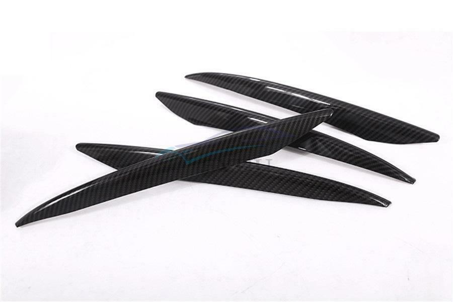 Carbon Fiber Car Front Fog Lamp Trim Panel For Mercedes-Benz W213 E-Class 16-20