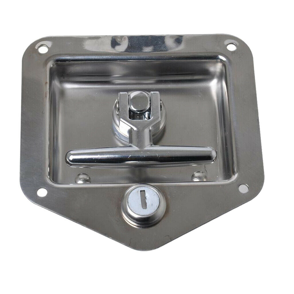 Rv Truck Door Tool Box Lock With Gasket T-handle Latch With Keys Stainless S