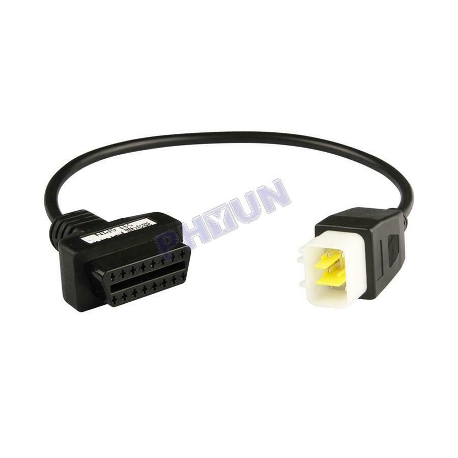 OBD2 6 Pin To 16 Pin Diagnostic Plug Adaptor Cable For BENELLI Motorcycle ATV