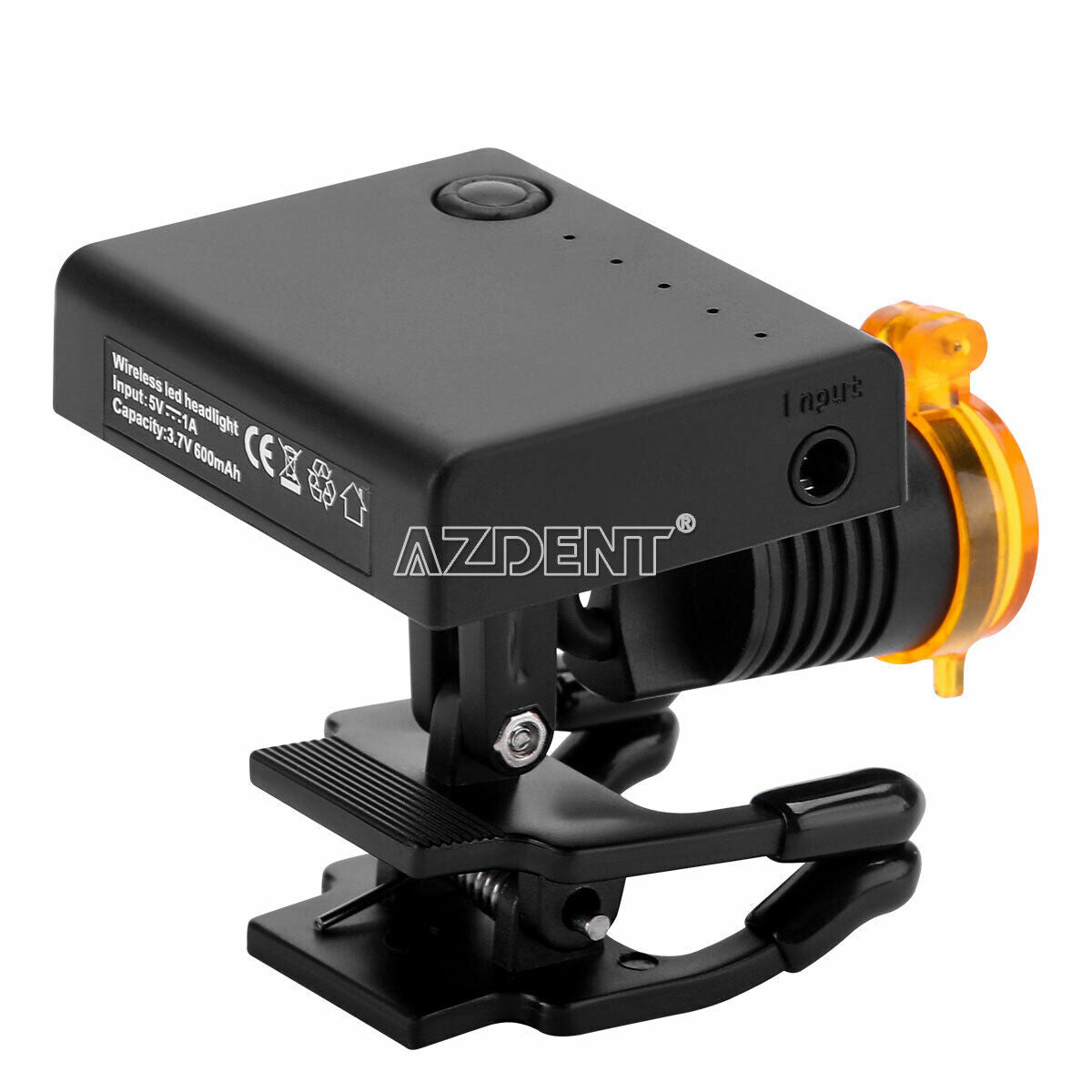 3W Wireless Portable Headlight with Optical Filter for Dental Loupes Magnifier