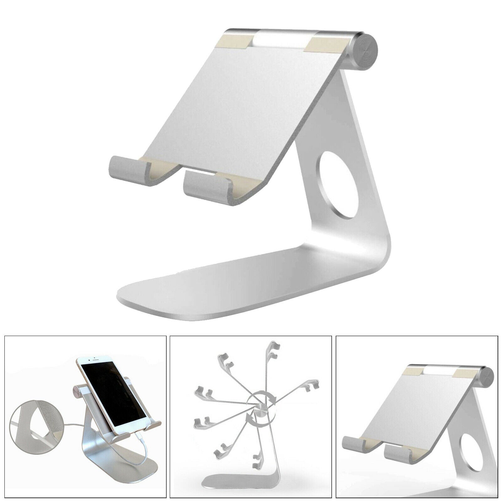 Foldable Mini Cell Phone Tablet Lazy Rack for Home Office Tabletop Ornaments