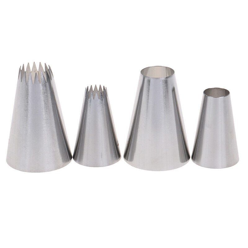 4PCs Cookies Mold Tube Icing Piping Nozzles For Decrating Cakes Dessert D.l8
