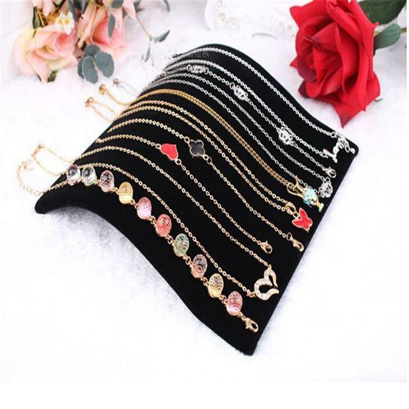 Stylish Velvet Necklace Chain Pendant Display Jewelry Organizer Stand Hol.l8