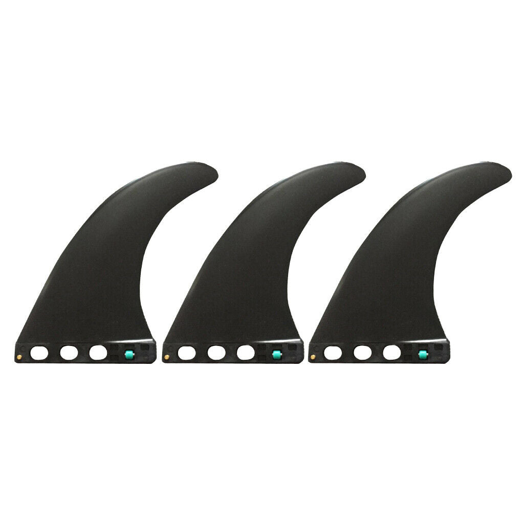 Surfboards 3x 9 Inch Soft Top Fin Free No Tool Fin Screw Black Replacement