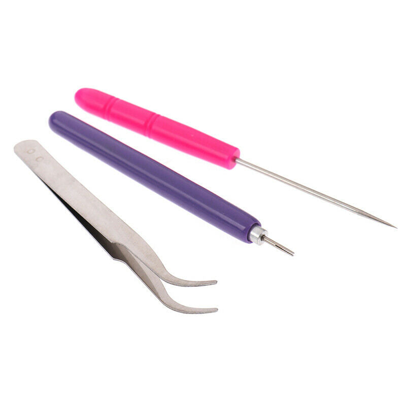 3PCs Tweezer Needles Slotted Pen Tool Kit Quilling Paper DIY Set Paper To.l8