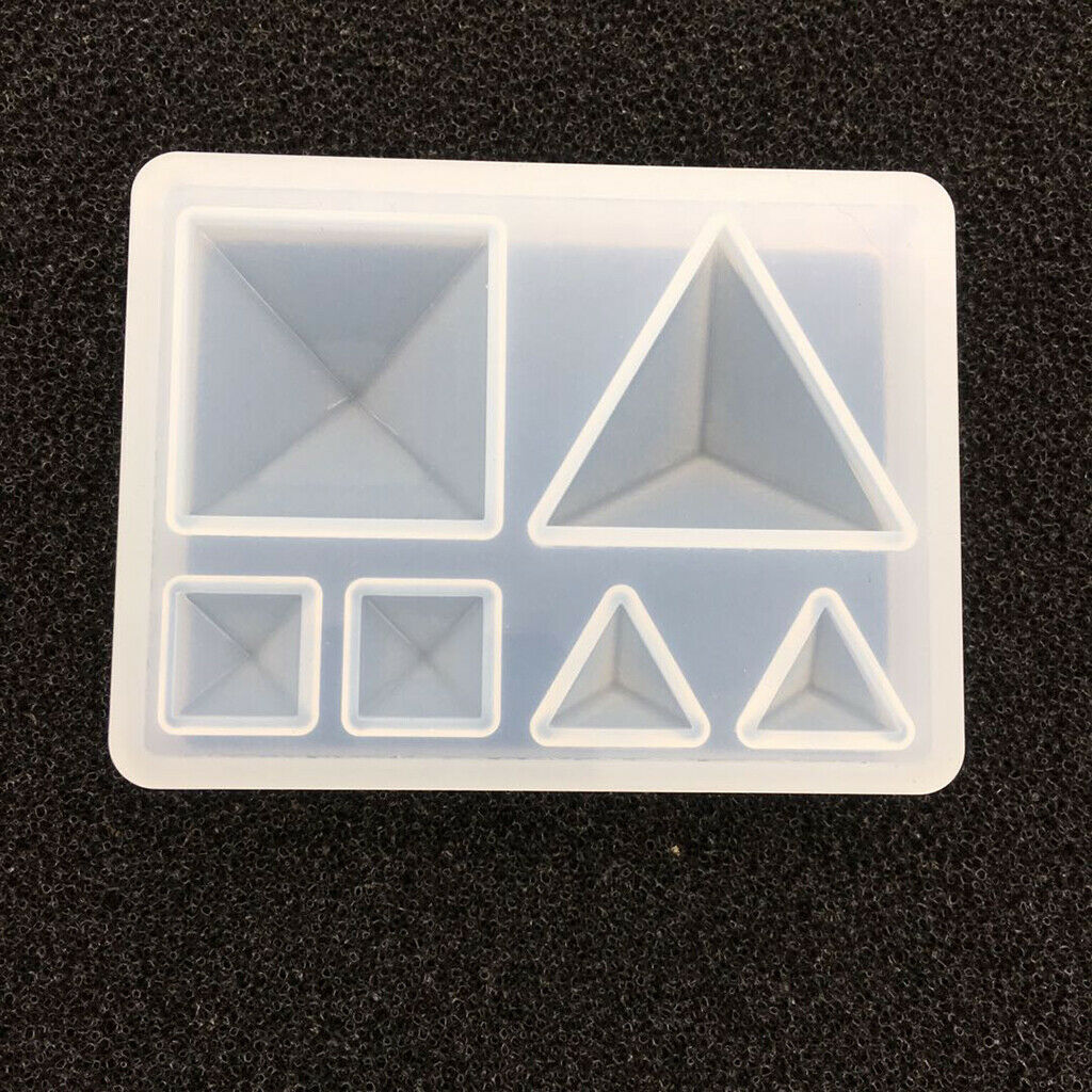 Silicone Pyramid Jewelry Making Mould Mold for DIY Pendant Charms Earrings