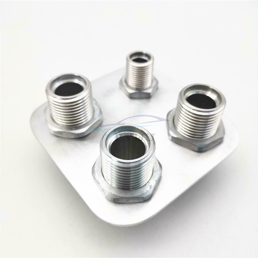 1 × 6061-T6 Billet Aluminum Polished Finish Air Conditioning Heater Hose Fitting