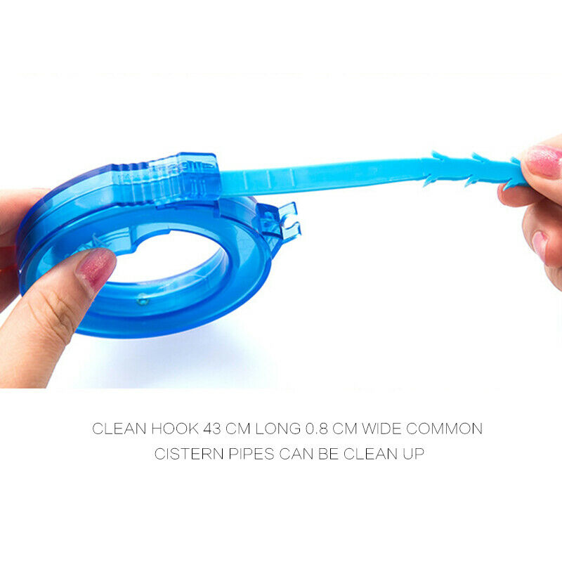 17in Flexible Kitchen Drain Sink Overflow Waste Hair Removal Cleaning Tool HN US