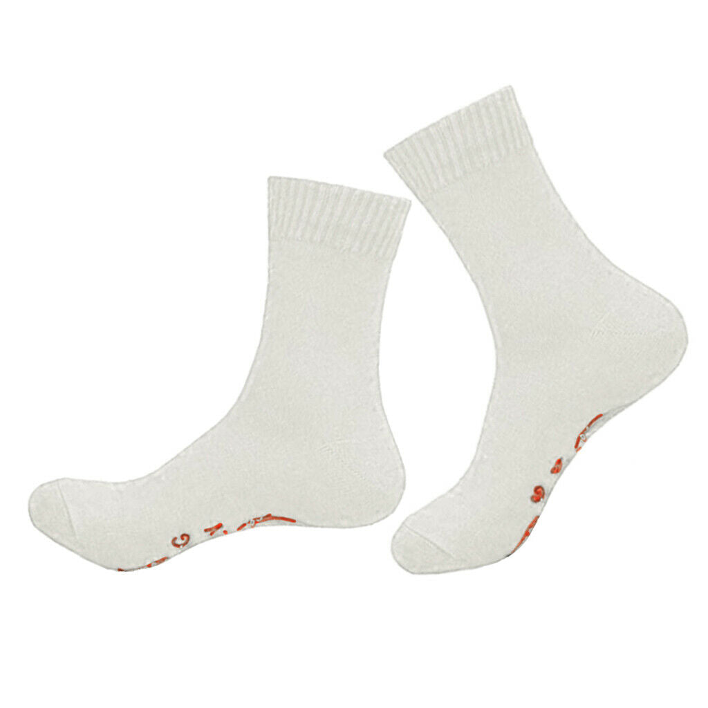 1 Pair Unisex Funny Socks Cotton Winter Warm Novelty Socks Stockings White