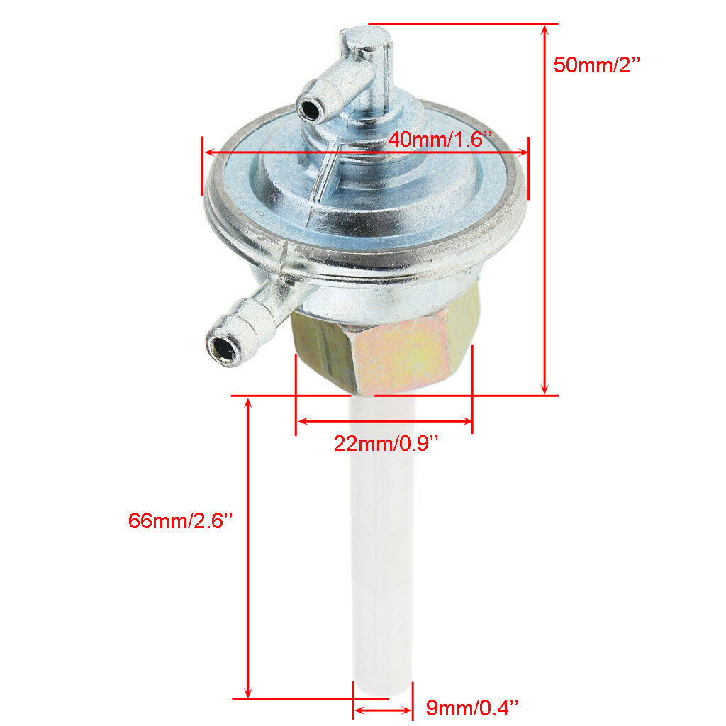 Motorcycle Scooter Fuel Gas Tap Switch Shutoff Valve Petcock Universal