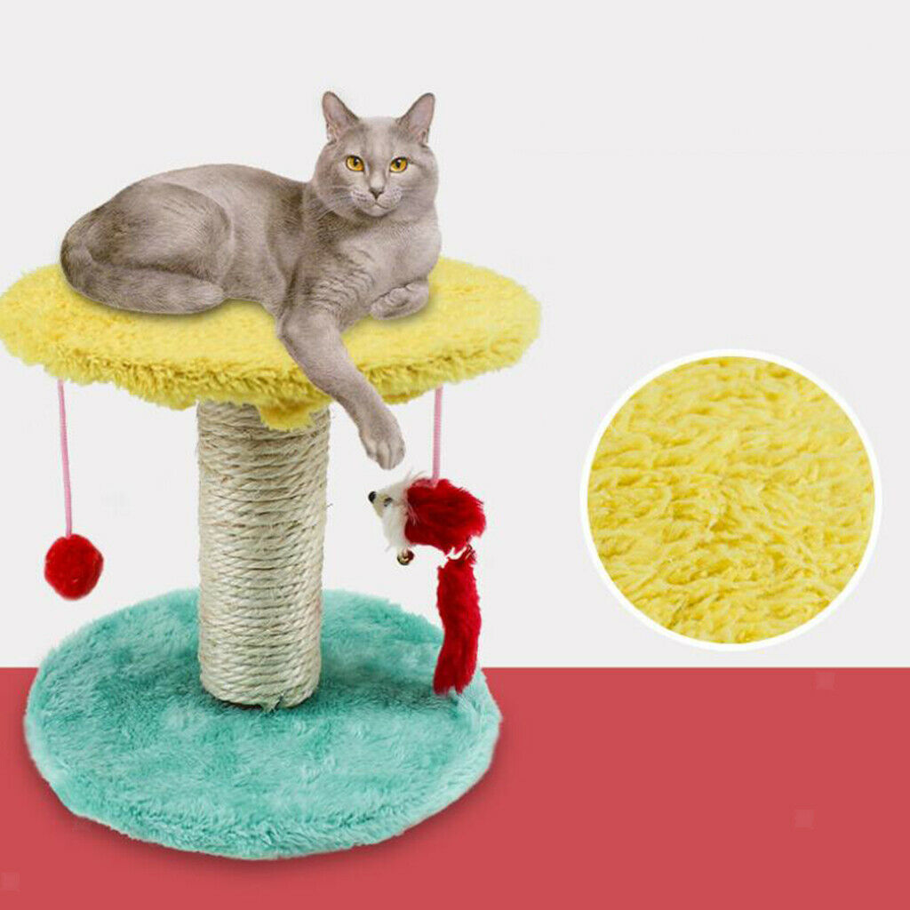 Cat Tree with Scratch Posts Kitten Furniture Tower Play Pet Scratch Board