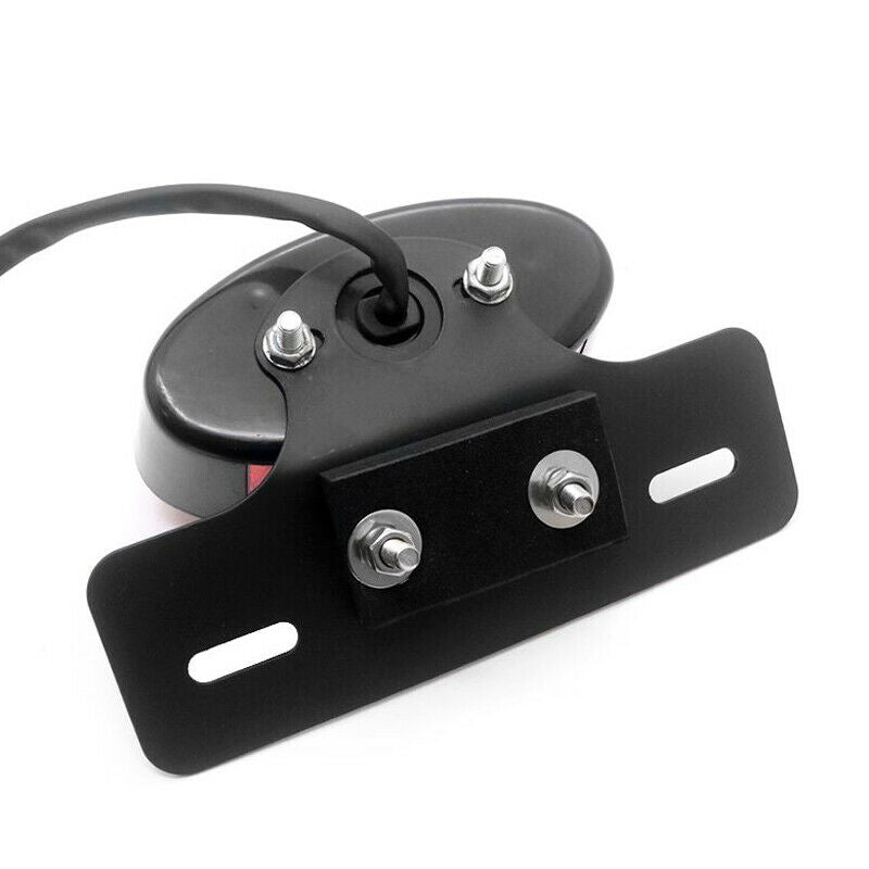 Retro Red LED Rear Brake Light Motorcycle Tail Turn Signal License Plate Lamp