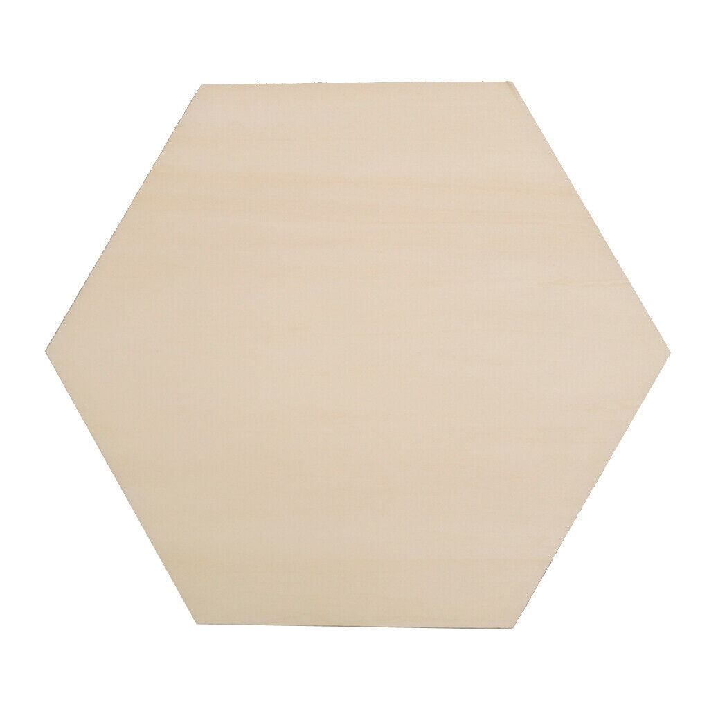 Blank Wooden Discs Cutout 3mm Thick for DIY Craft  Hexagon