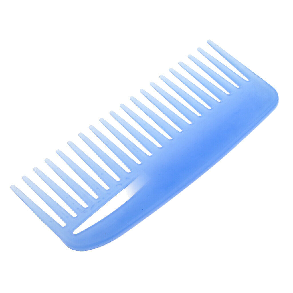 Pro Hair Comb Detangling Hairdressing Wide Tooth Salon Hairbrush Comb Blue