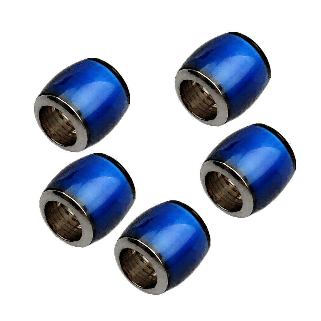 5 Pieces/ Pack Stainless Steel Color Change Loose Beads Emotions Sensitive