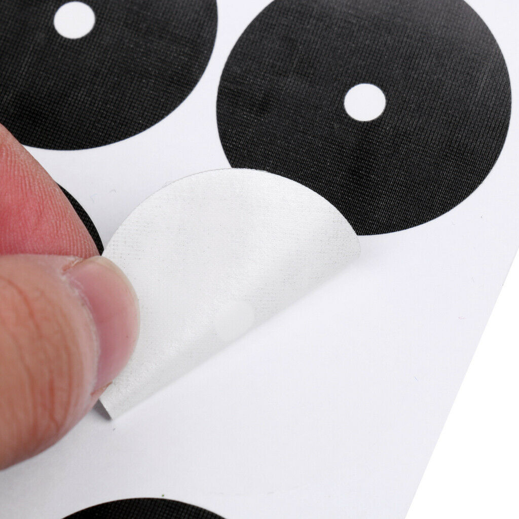 30Pcs/Sheet 3-3.5cm Black Self Adhesive Pool Table Spot Marking Stickers