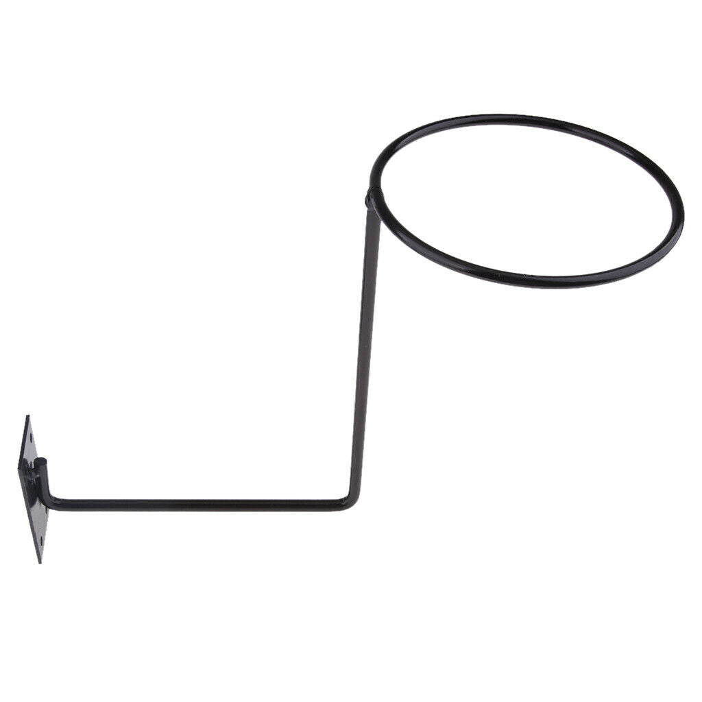 Black Motorcycle Helmet Hanger Jacket Hook Wall Mounted for Coats Hats Caps