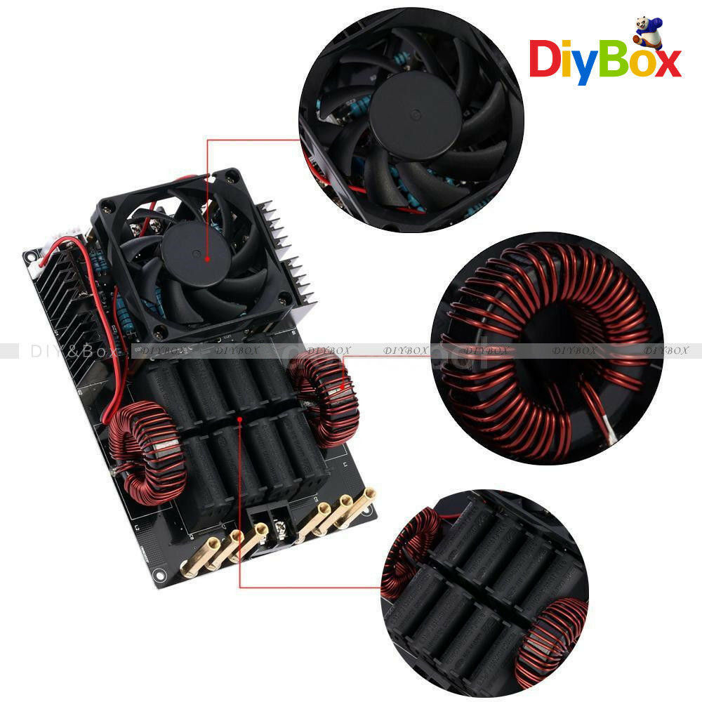 1000W 50A 12V 24V 36V ZVS Teala induction heating machine product voltage DC