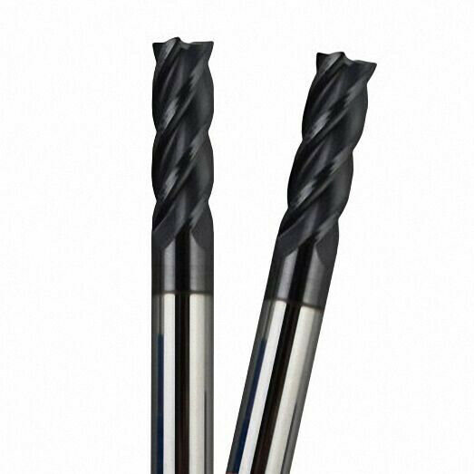 2pcs shank diameter 6mm/ CED 5mm coating four flute metal cutting tool bits