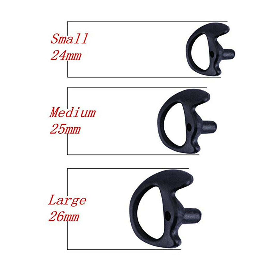 6x Silicone Ear Bud for Covert Acoustic Tube Earpiece For Two-way Radio