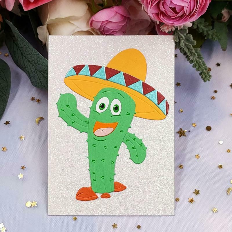 Cactus Metal Cutting Dies Stencil Scrapbooking DIY Album Stamp Paper Card Mold