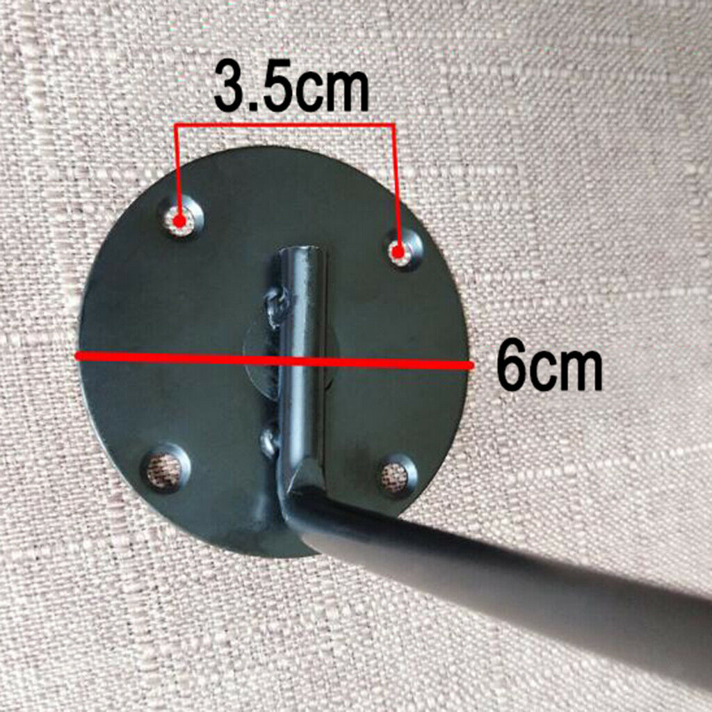 2pcs Metal Wall Mounted Helmet Display Holder Stand Coats Hat Rack Hanger
