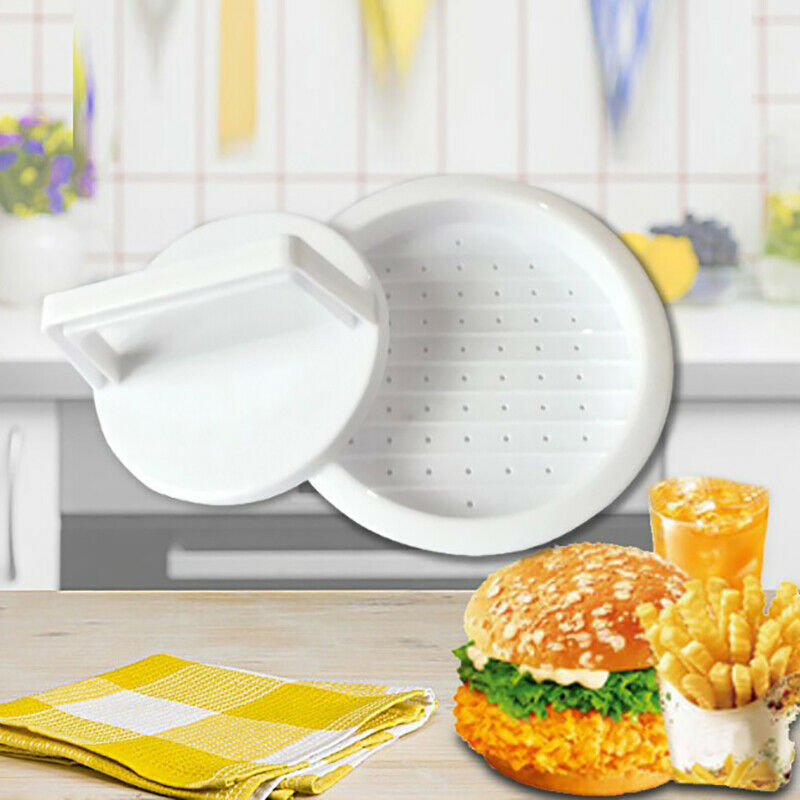 1 Set Hamburger Meat Press Plastic Mold Hamburger Press Beef Kitchen To.l8
